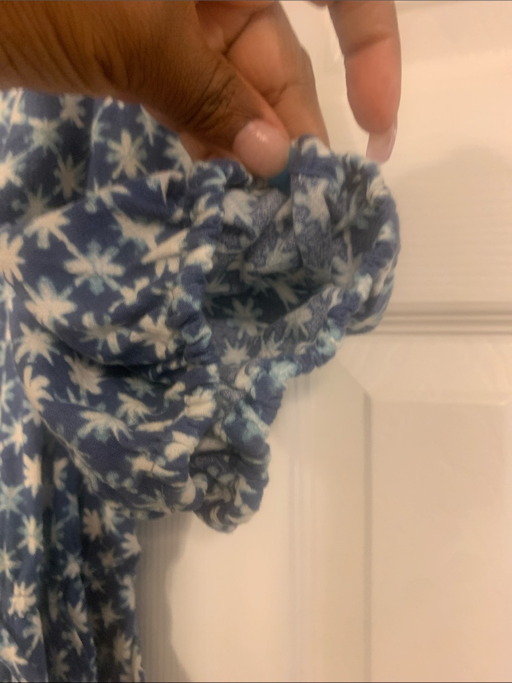 Universal Thread Blue Floral Print Jumpsuit - Picture 7 of 8